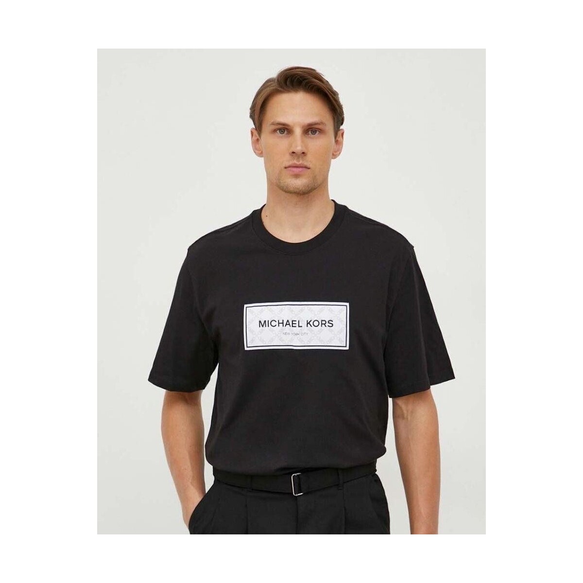 Kleidung Herren T-Shirts MICHAEL Michael Kors CH351RG1V2 Schwarz