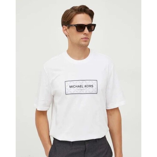 Kleidung Herren T-Shirts MICHAEL Michael Kors CH351RG1V2 Weiss