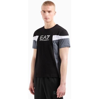 Kleidung Herren T-Shirts Emporio Armani EA7 3DPT10 PJ02Z Schwarz