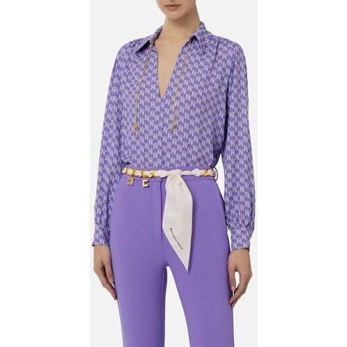 Kleidung Damen Hemden Elisabetta Franchi CAS3041E2-BX9 Violett
