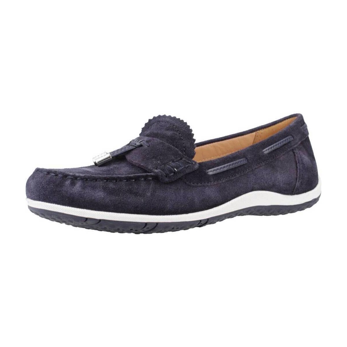 Schuhe Damen Slipper Geox D VEGA M0C A Blau