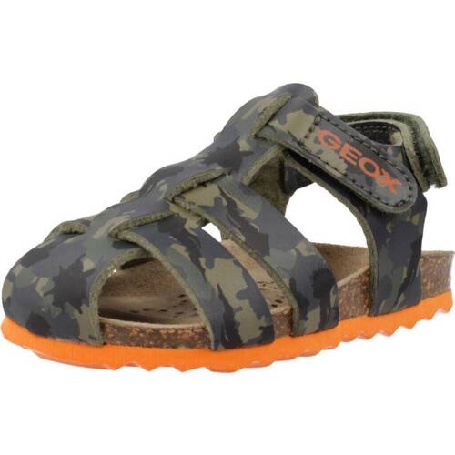 Schuhe Jungen Sandalen / Sandaletten Geox B SANDAL CHALKI BOY Grün