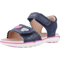 Schuhe Mädchen Sandalen / Sandaletten Geox B SANDAL DELHI GIRL Blau
