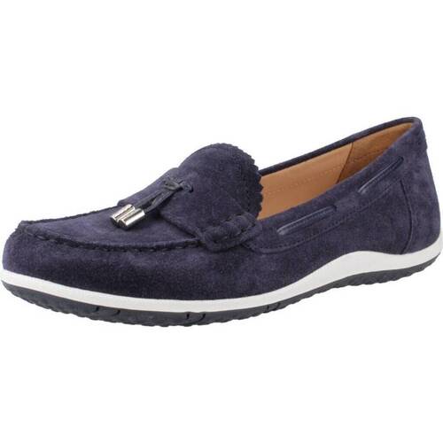 Schuhe Damen Slipper Geox D VEGA M0C Blau