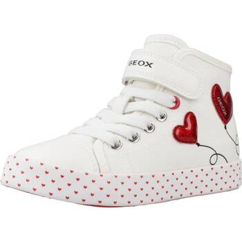 Schuhe Mädchen Sneaker Low Geox JR CIAK GIRL Weiss