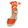 Schuhe Damen Leinen-Pantoletten mit gefloch Castaner CARINA Orange