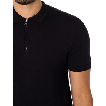Antony Morato Super Slim Fit Poloshirt mit Reißverschluss Schwarz