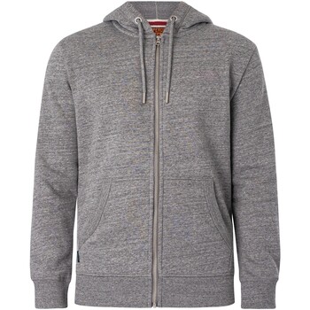 Kleidung Herren Sweatshirts Superdry Essential Logo-Kapuzenpullover mit Reißverschluss Grau