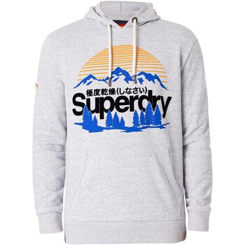 Kleidung Herren Sweatshirts Superdry Kapuzenpullover mit Great Outdoors-Grafik Grau