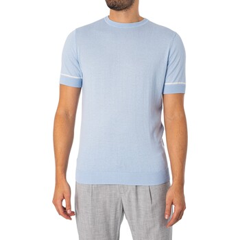 Antony Morato Malibu-Strick-T-Shirt Blau
