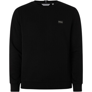 Kleidung Herren Sweatshirts Antony Morato Slim-Sweatshirt mit dynamischem Box-Logo Schwarz