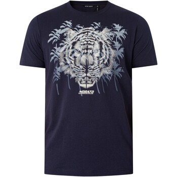 Kleidung Herren T-Shirts Antony Morato Malibu-Grafik-T-Shirt Blau