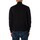 Kleidung Herren Sweatshirts Trojan Sweatshirt mit Hahnentrittmuster und halbem Reißverschluss Schwarz