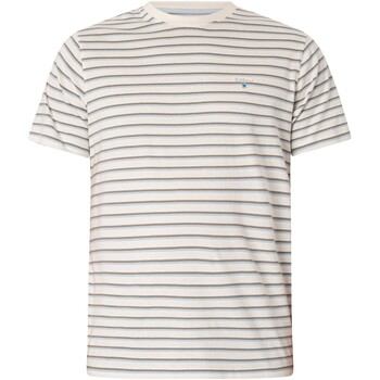 Kleidung Herren T-Shirts Barbour T-Shirt mit Ponte-Streifen Beige
