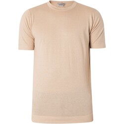 Kleidung Herren T-Shirts John Smedley Lorca Rahmengenähtes T-Shirt Beige