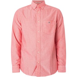 Kleidung Herren Langärmelige Hemden Gant Normales Oxford-Hemd Rosa