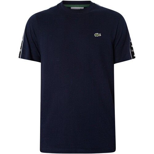 Kleidung Herren T-Shirts Lacoste T-Shirt mit Schulterlogo Blau