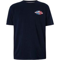 Kleidung Herren T-Shirts Tommy Jeans Reguläres Boardsports Palm T-Shirt Blau