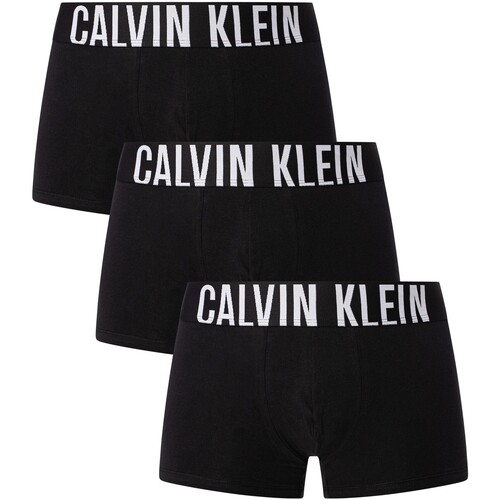 Unterwäsche Herren Boxershorts Calvin Klein Jeans Intense Power 3er-Pack Unterhosen Schwarz
