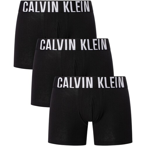 Unterwäsche Herren Boxershorts Calvin Klein Jeans Intense Power 3er-Pack Boxershorts Schwarz