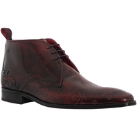 Schuhe Herren Klassische Stiefel Jeffery-West Brogue-Schuhe mit poliertem Lederdetail Rot