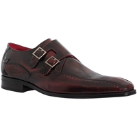 Schuhe Herren Derby-Schuhe Jeffery-West Monk-Schuhe aus poliertem Leder Rot