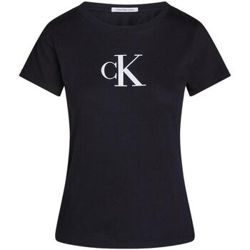 Kleidung Damen T-Shirts & Poloshirts Calvin Klein Jeans  Schwarz