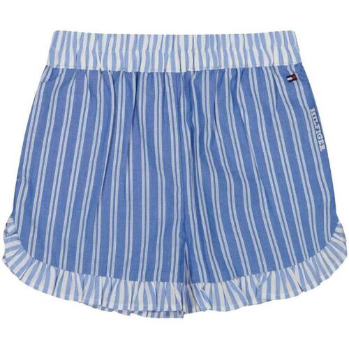 Kleidung Mädchen Shorts / Bermudas Tommy Hilfiger  Blau