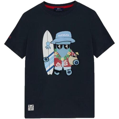 Kleidung Jungen T-Shirts Elpulpo  Blau