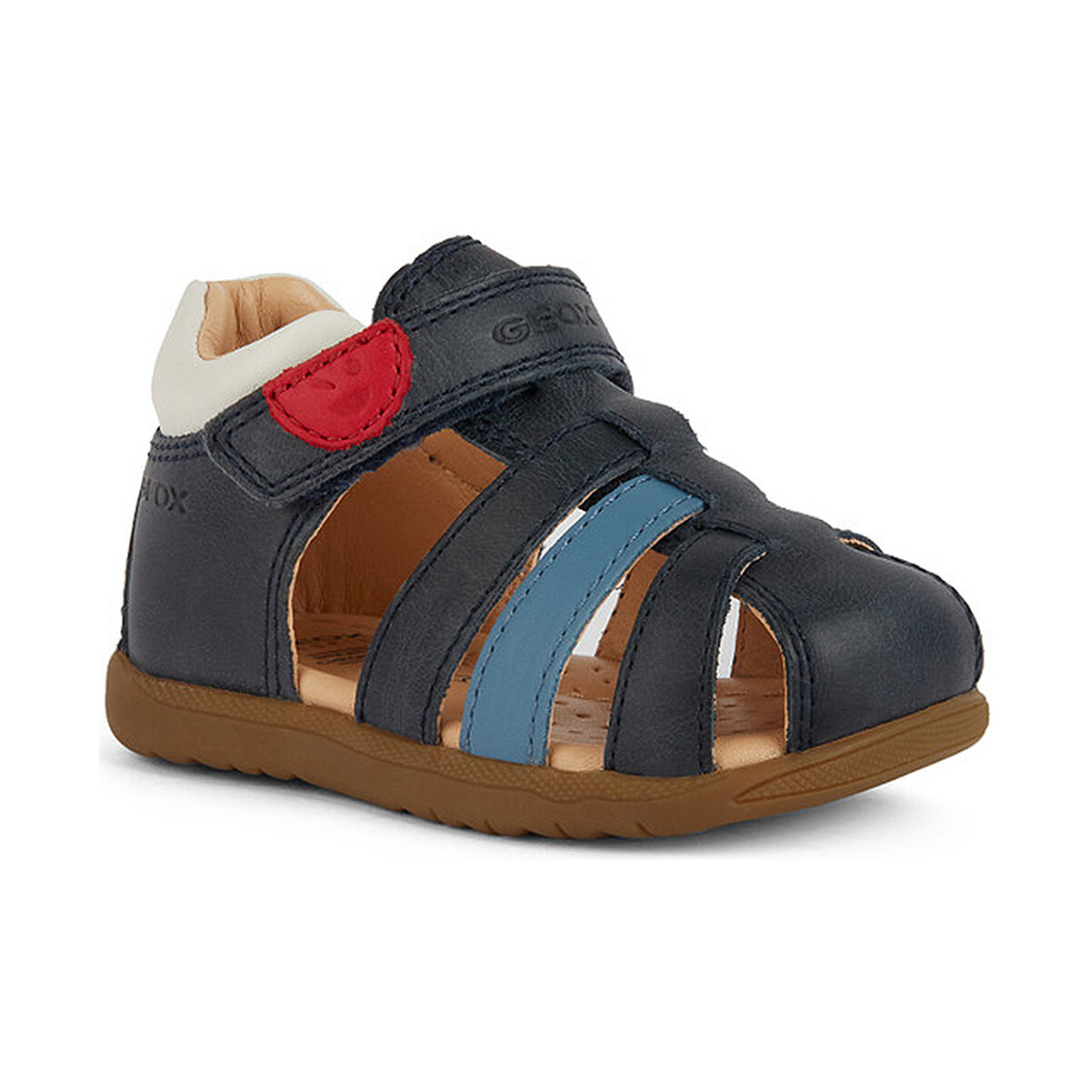 Schuhe Jungen Sandalen / Sandaletten Geox MACCHIA ERSTE SCHRITTE SANDALE B254VA Blau