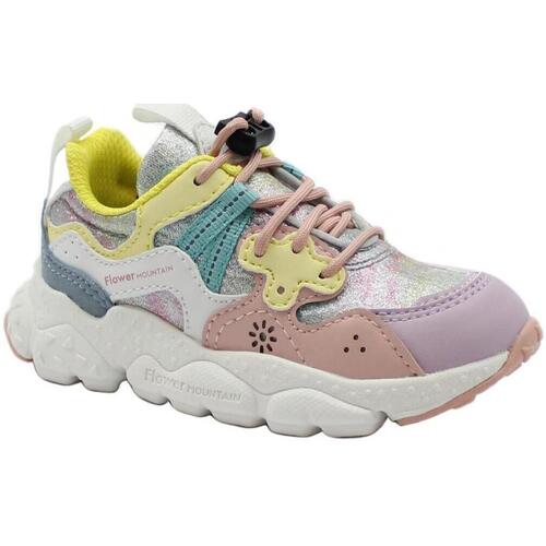 Schuhe Kinder Sneaker Low Flower Mountain FLW-E24-15497-GC-a Rosa