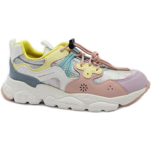 Schuhe Kinder Sneaker Low Flower Mountain FLW-E24-15497-GC-b Rosa
