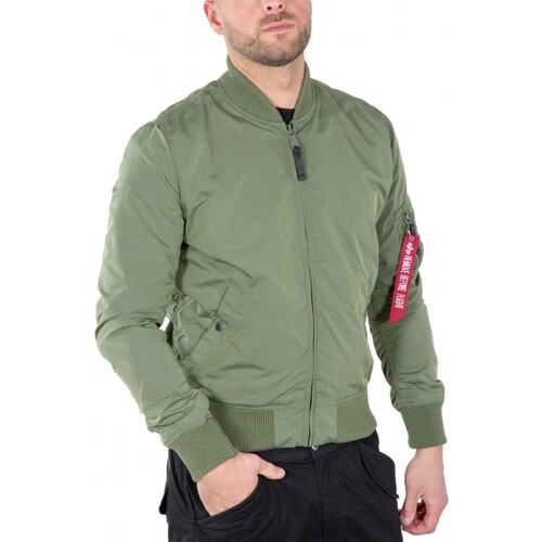 Kleidung Herren Jacken Alpha Ma-1 Tt Salbeigrne Jacke Grün