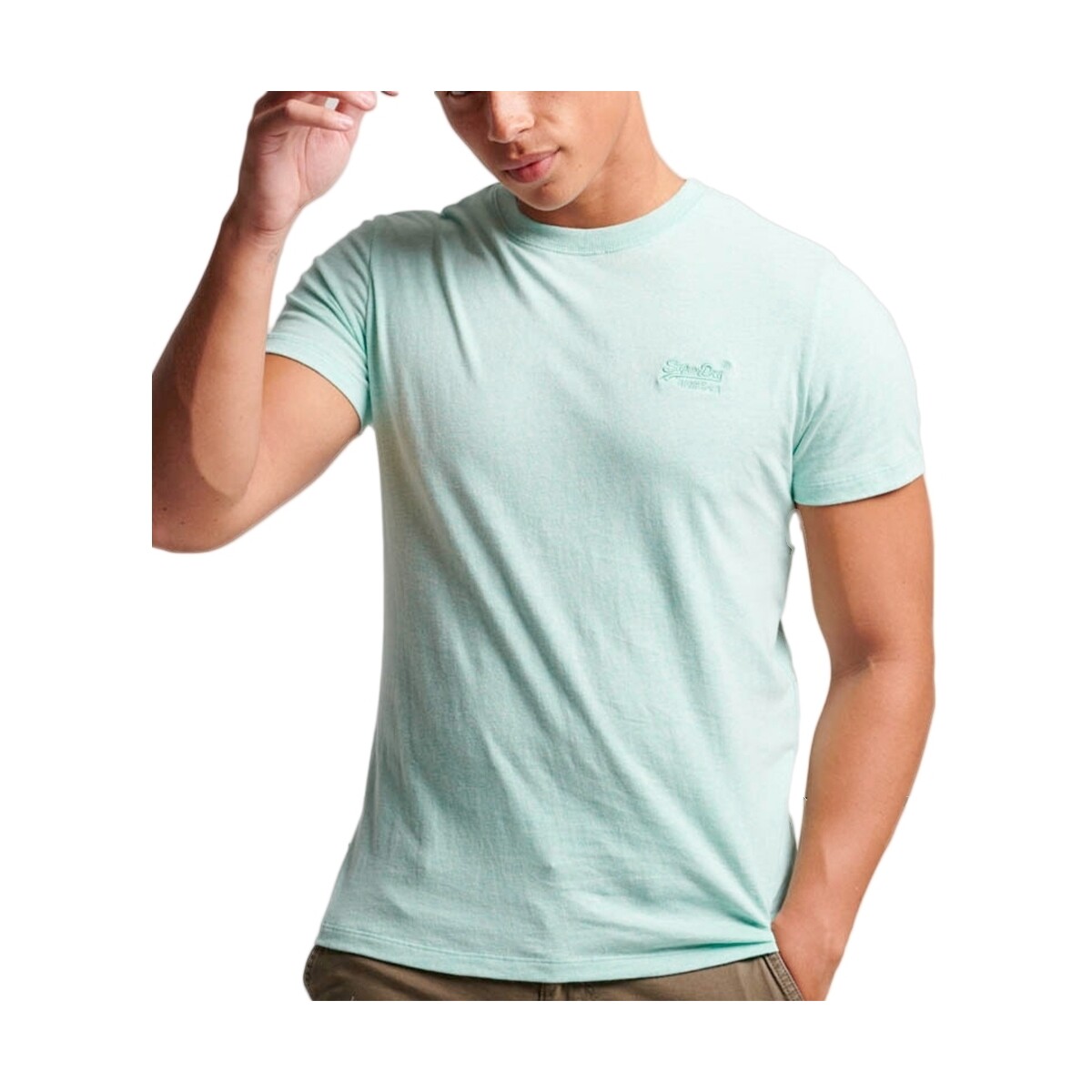Kleidung Herren T-Shirts Superdry Essential Logo Grün