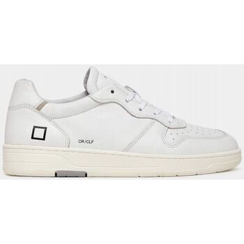 Schuhe Herren Sneaker Date M997-CR-CA-WH - COURT CALF-WHITE Weiss