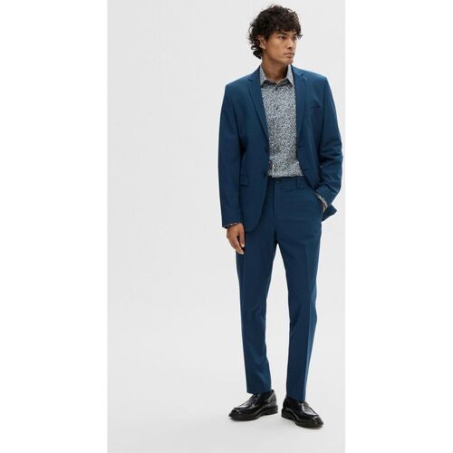 Selected 16087825 SLIM LIAM-BLUE DEPHTS Blau