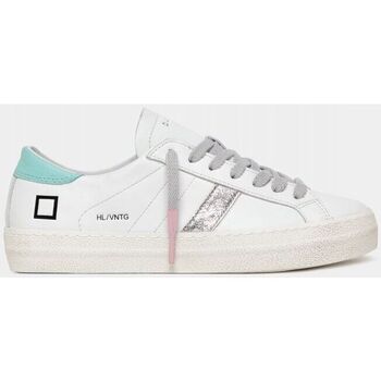 Schuhe Damen Sneaker Date W401-HL-VC-HM - HILL LOW VINTAGE-WHITE MINT Weiss