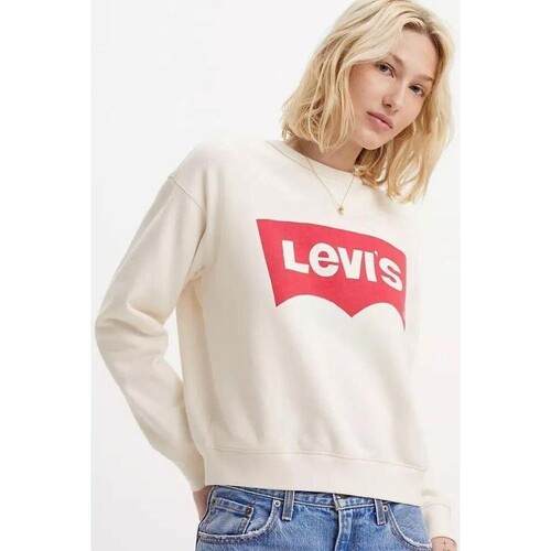 Kleidung Damen Sweatshirts Levi's A7288 0020 GRAPHIC SIGNATURE Weiss