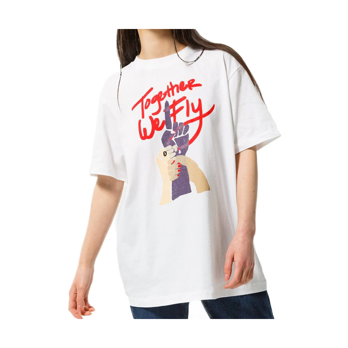 Kleidung Damen T-Shirts & Poloshirts Nike DR2595-100 Weiss