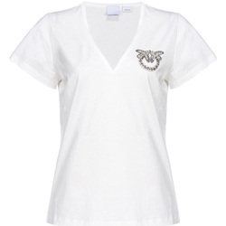 Kleidung Damen T-Shirts & Poloshirts Pinko 100372A1R7 Weiss