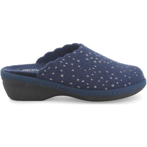 Schuhe Damen Hausschuhe Melluso PD306D-230293 Blau