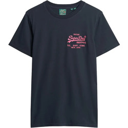 Kleidung Herren T-Shirts Superdry Logo Vintage Schwarz