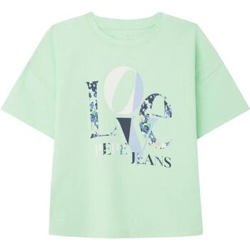 Kleidung Mädchen T-Shirts Pepe jeans  Grün
