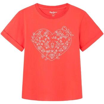Kleidung Mädchen T-Shirts Pepe jeans  Rot