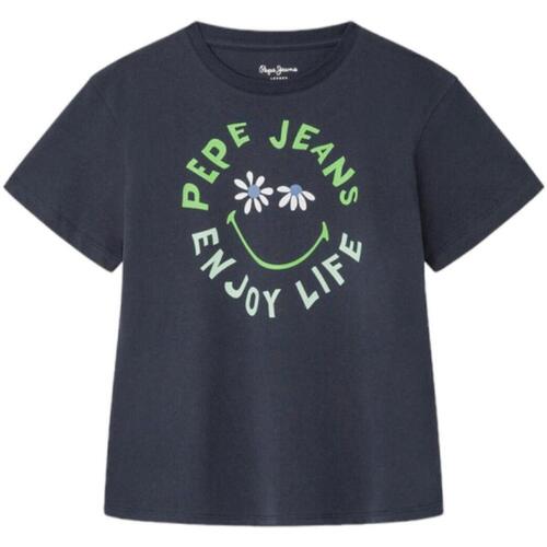 Kleidung Mädchen T-Shirts Pepe jeans  Blau