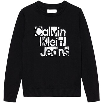 Kleidung Jungen Pullover Calvin Klein Jeans IB0IB02021 Schwarz