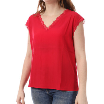 Kleidung Damen T-Shirts & Poloshirts Only 15320607 Rot