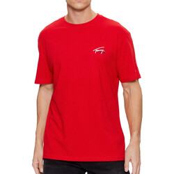 Kleidung Herren T-Shirts & Poloshirts Tommy Hilfiger DM0DM17714 Rot