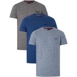 Kleidung Herren T-Shirts Superdry 3er-Pack Vintage-Logo-T-Shirts Multicolor