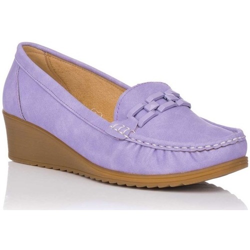 Schuhe Damen Slipper Priska J2107 Violett